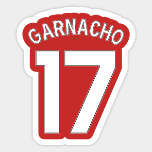 Garnacho Football Shirt Sticker